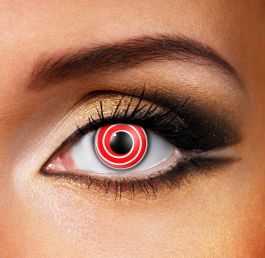 Red Spiral Contact Lenses (1 Day)