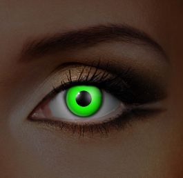 i-Glow Green UV Contact Lenses (Pair)