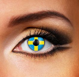 Sweden Flag Contact Lenses