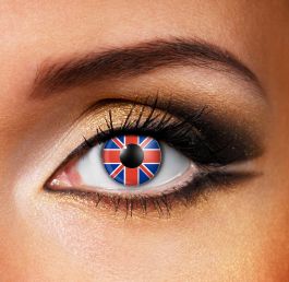 Union Jack Flag Contact Lenses (90 Day)
