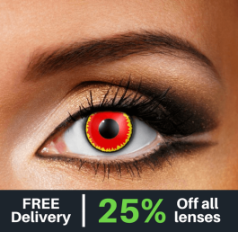 Red Vampire Contact Lenses (90 Day)