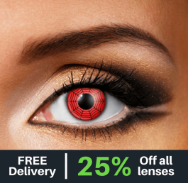 Red Web Contact Lenses (90 Day)