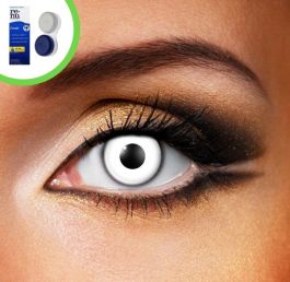 White Out Contact Lenses (Inc Case & Solution)