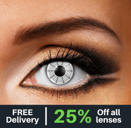White Web Contact Lenses (90 Day)