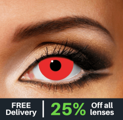 Mini Red Sclera Contact Lenses
