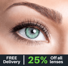 Green 3 Tone Contact Lenses (Pair)